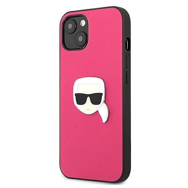 Etui Karl Lagerfeld Leather Ikonik Karl's Head Metal na iPhone 13 mini