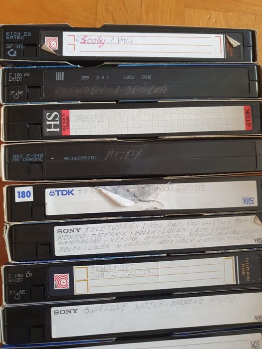 Kasety vhs bajki