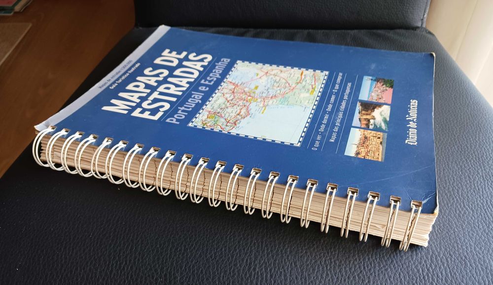 Mapa das Estradas de Portugal e Espanha