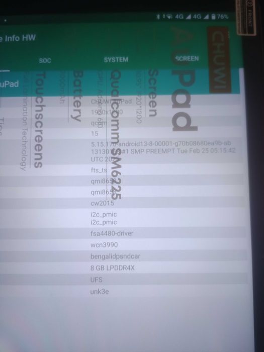 Новий 11" 8/128Gb Android 15 Chuwi AuPad 11  планшет 4G LTE Qualcomm