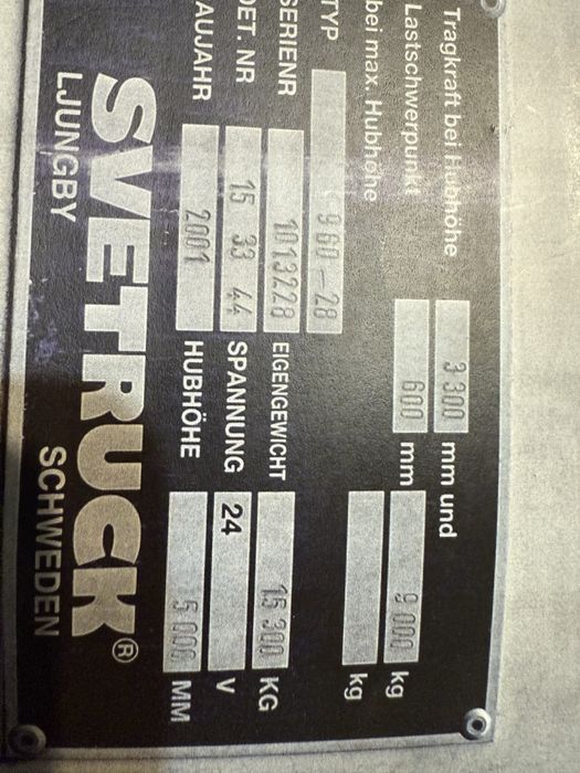 Wózek widłowy Svetruck 10TON
