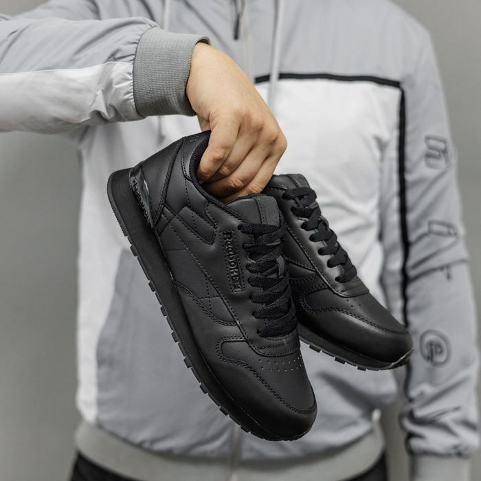 Кроссовки Reebok Classic All Black Мужские оригинал новые