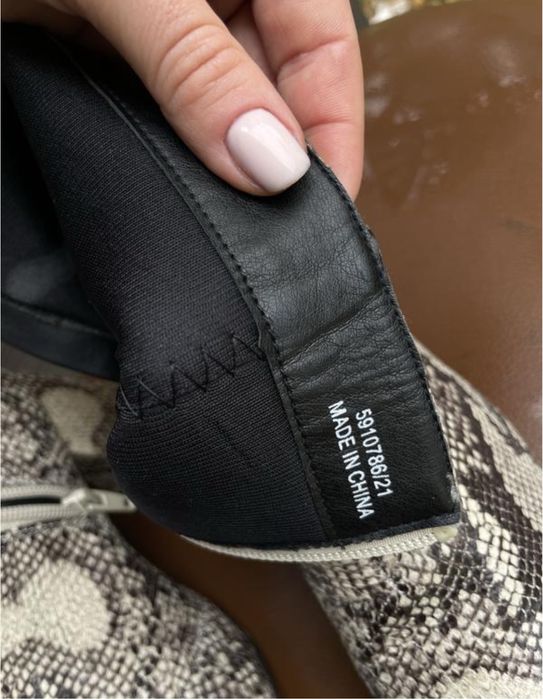 сапоги new look 37 під шкіру змії