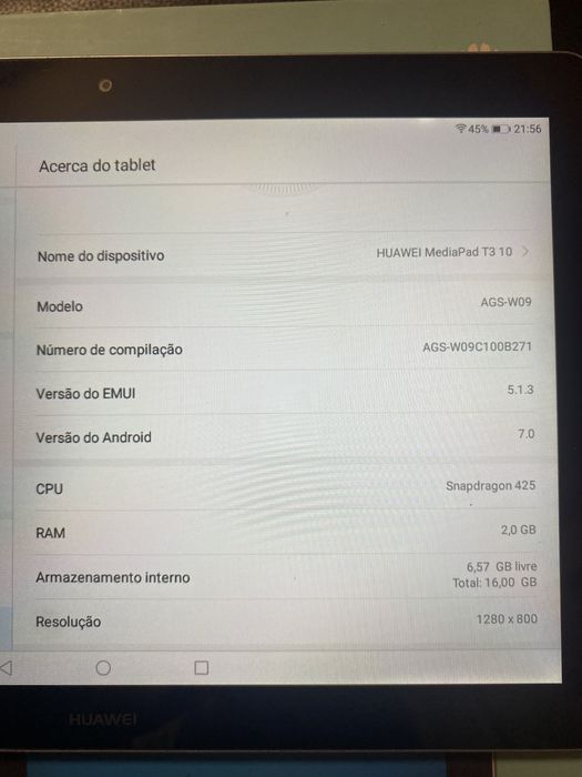 Huawei MediaPad T3 10