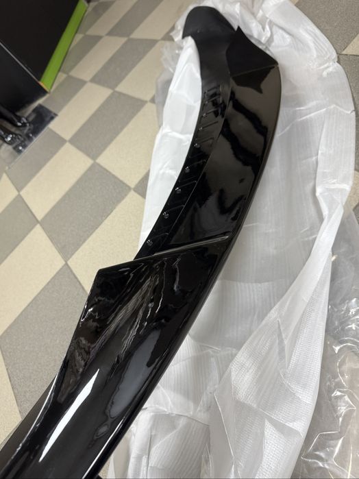 Накладка на передний бампер сплиттер губа BMW f15 M обвес