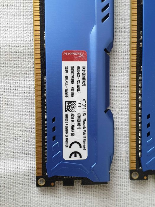 Оперативна пам'ять HyperX 8 GB (2x4GB) DDR3 1866 MHz FURY