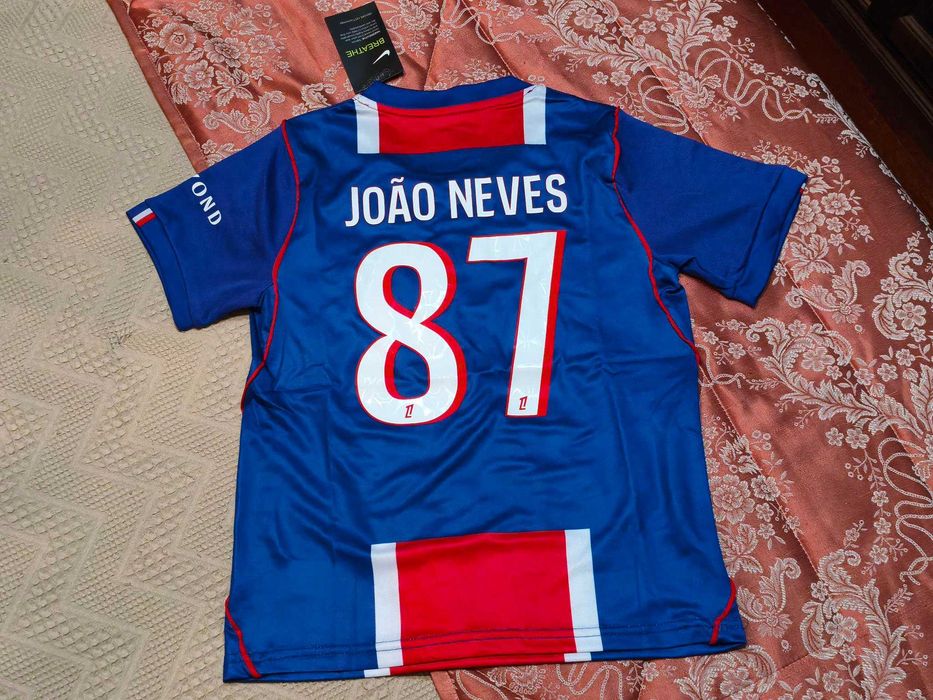 Camisola Criança João Neves Equipamento PSG | NOVO