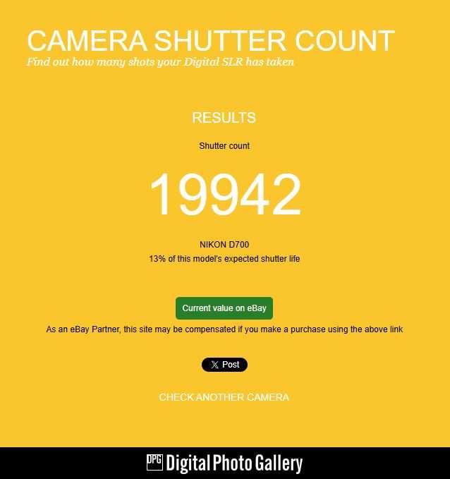 Nikon D700 20mil  disparos.