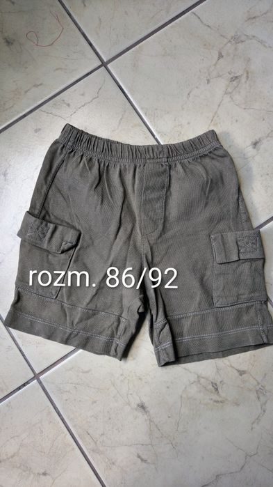 Spodenki bojówki bawełniane rozm. 86/92