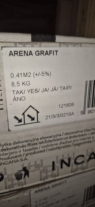 Kamienie ozdobne na sciane 4 paczki