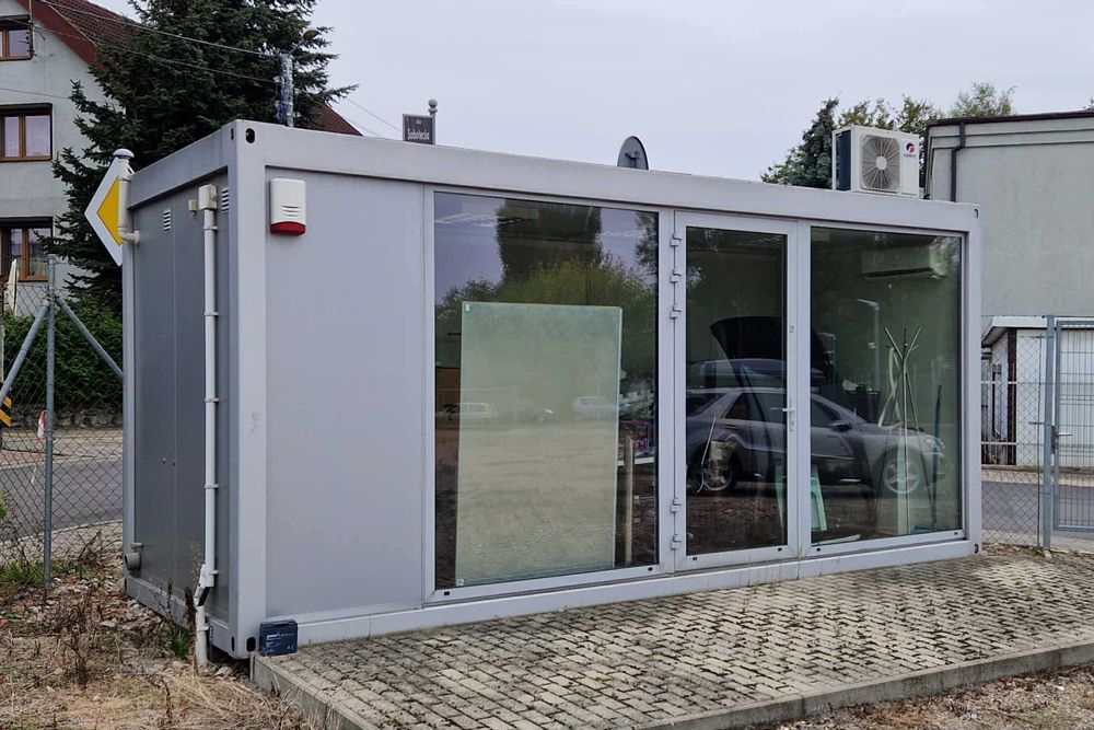 Kontener biurowy wc klimatyzacja
