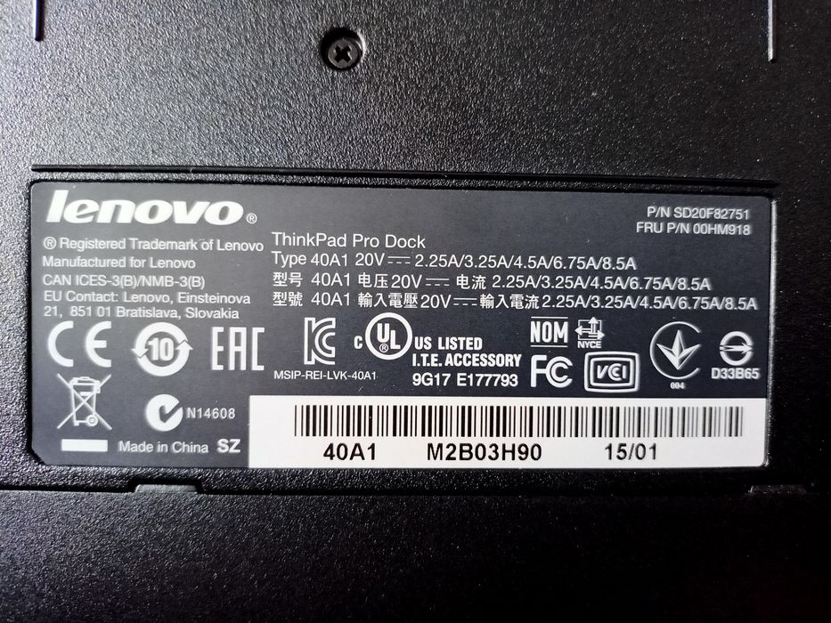 ThinkPad Pro Dock 40A1