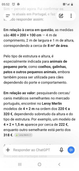 Cerca animais. Oportunidade