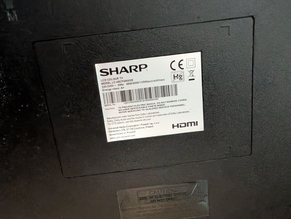 Telewizor Sharp LC-48CFG6002E HDMI