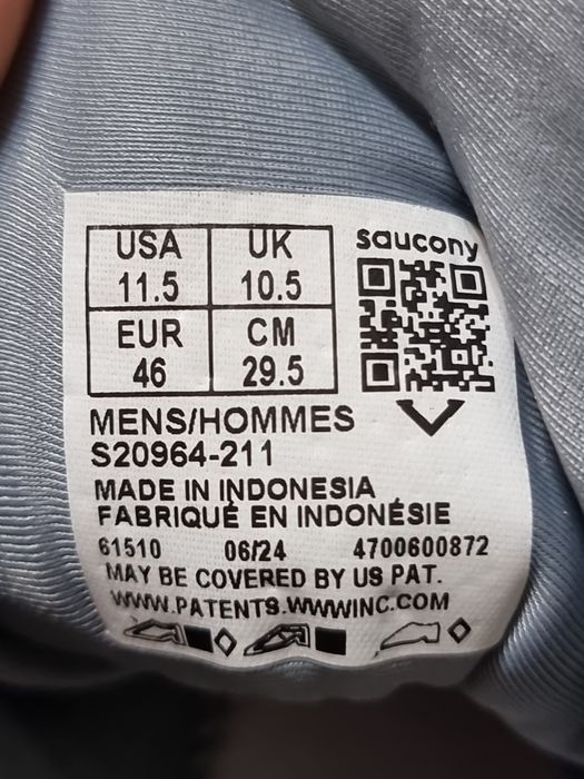 Оригінал 100% чоловічі кросівки saucony triumph 22  eur 46