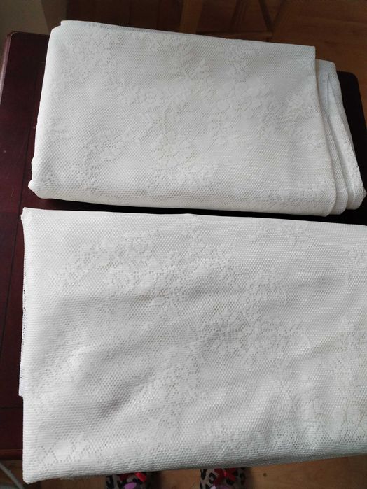 Długie firanki z koronką IKEA  x2