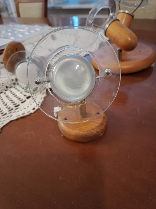 2 lampy kinkiety z żarówkami drewno olcha