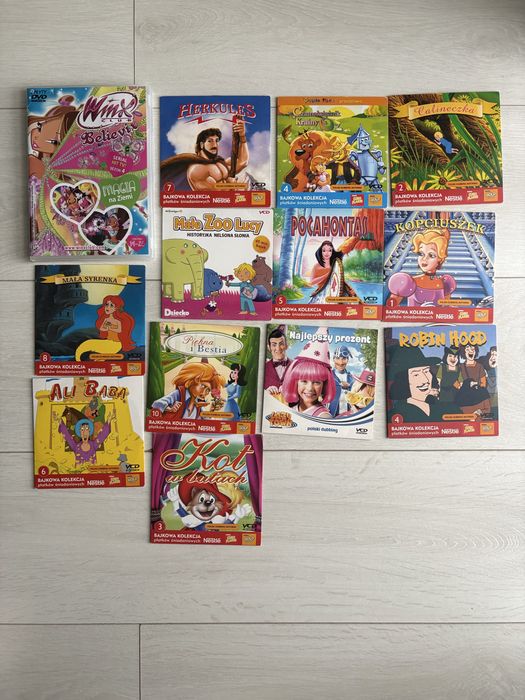 13 plyt z bajkami DVD