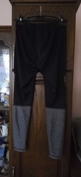 spodnie legginsy czarno szare Crivit rozmiar XS