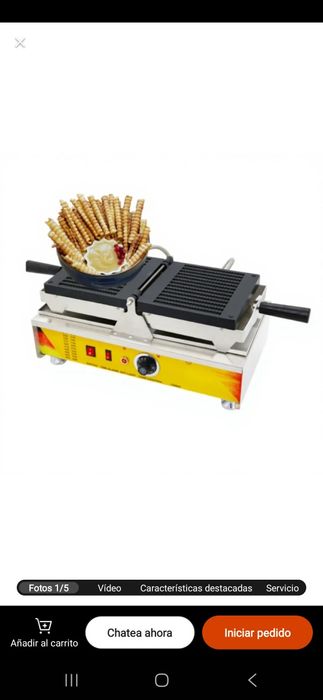 Maquina de waffles proficional  feitio batata frita