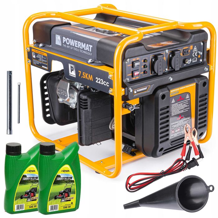 Agregat prądotwórczy generator prądu 4000W inwertorowy 4kW 7,5KM