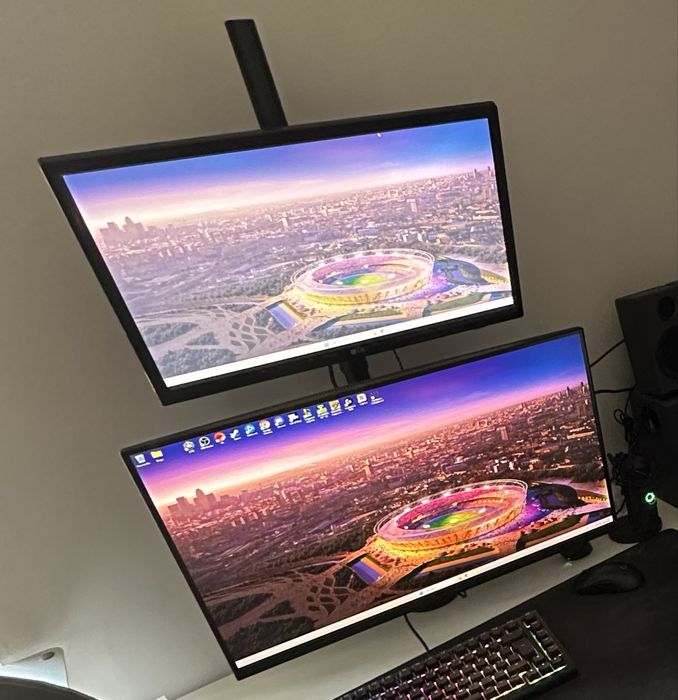 Vertical Dual-Monitor Stand64553057504514123