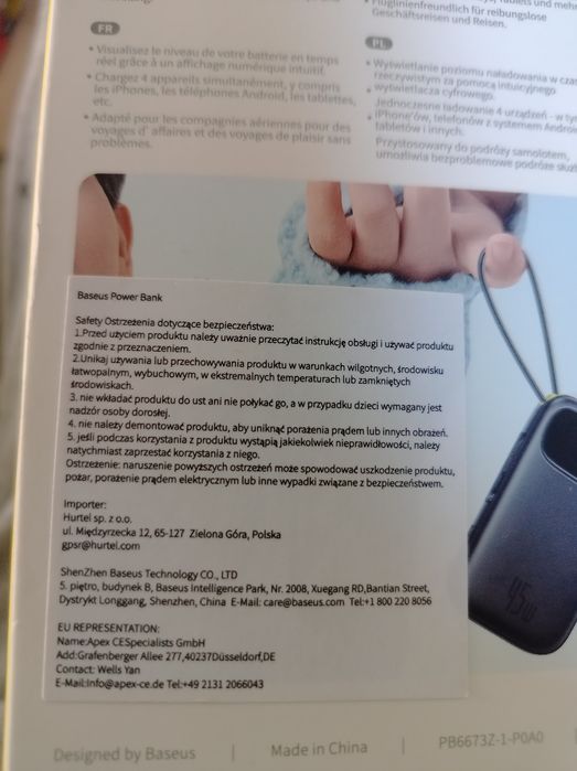 Powerbank baseus 2000 45w