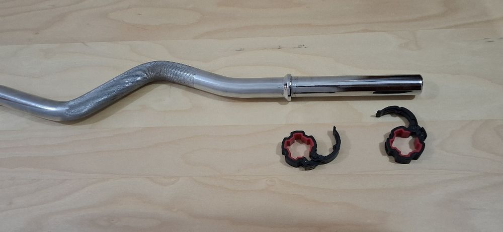 Barra W 120cm 6 KG + 2 bloqueadores - Diâmetro 28mm €30