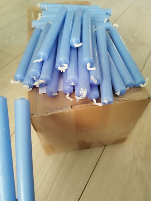 200 velas azuis , vela de ritual, vela palito