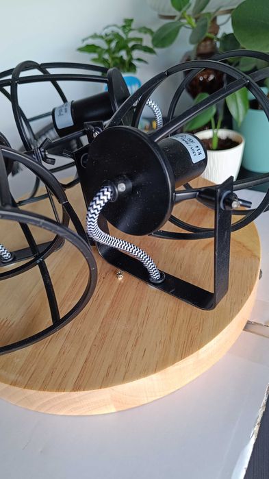 Kurier0zł,Lampa sufitowa retro,biała,złota,3E14,sypialnia,loft,vintage