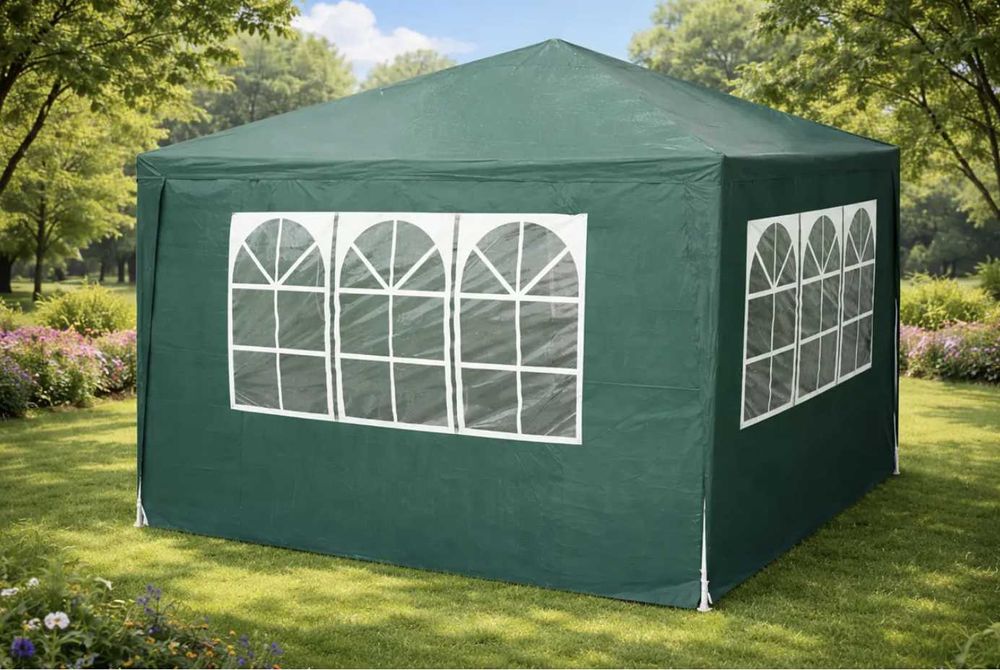 Садовый павильон Беседка Торговый тент 9/12 м² Окна Защита UV