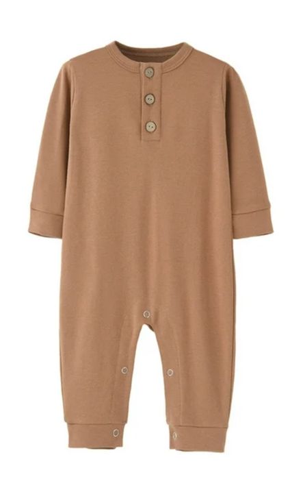 Ромпер коричневий та блакитний для хлопчиків