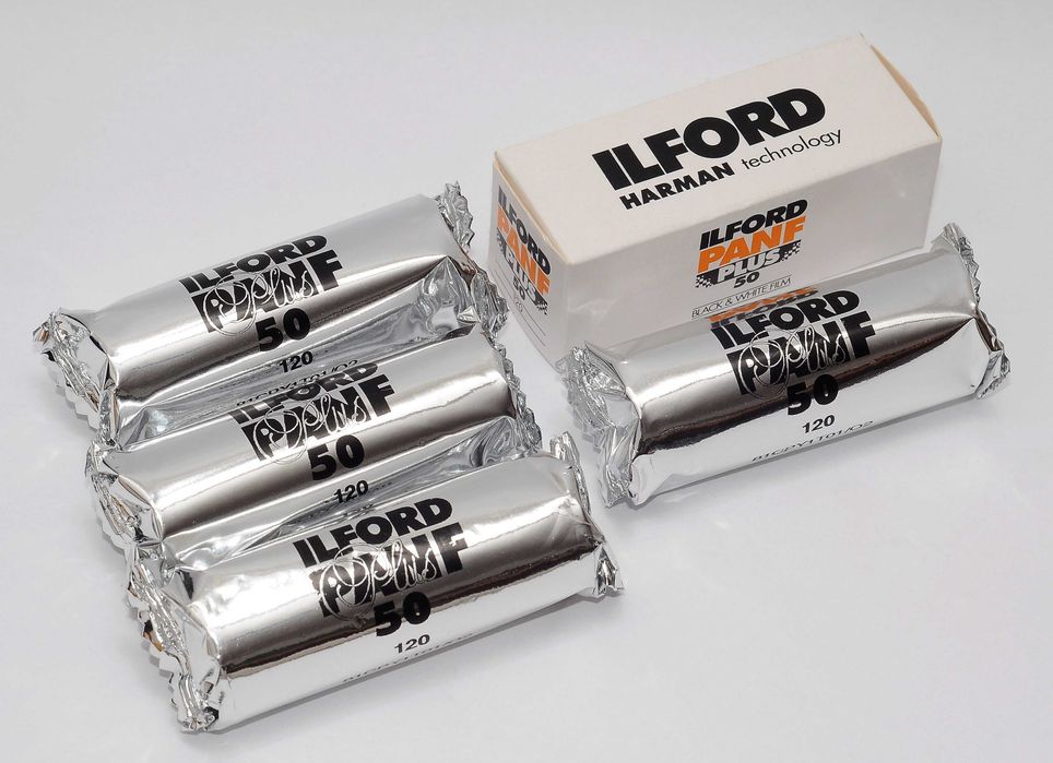 ILFORD PANF PLUS 50 120 BW Фотопленка 120 D76 Черно-Белая ЧБ