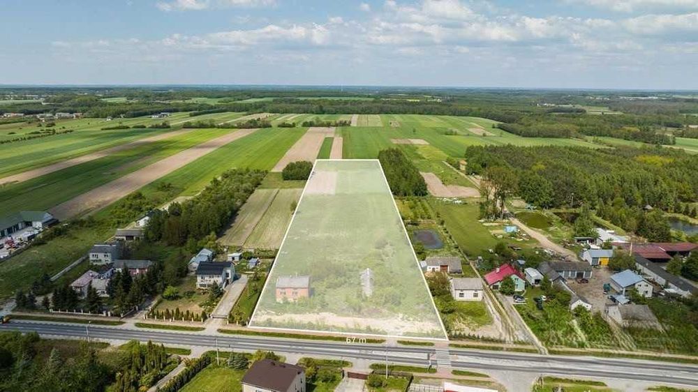 Działka budowlana w Strzałkowie z Bezterminowymi WZ na 10 domów jednorodzinnych-10 minut od Radomia.Okazja Inwestycyjna dla dewelopera