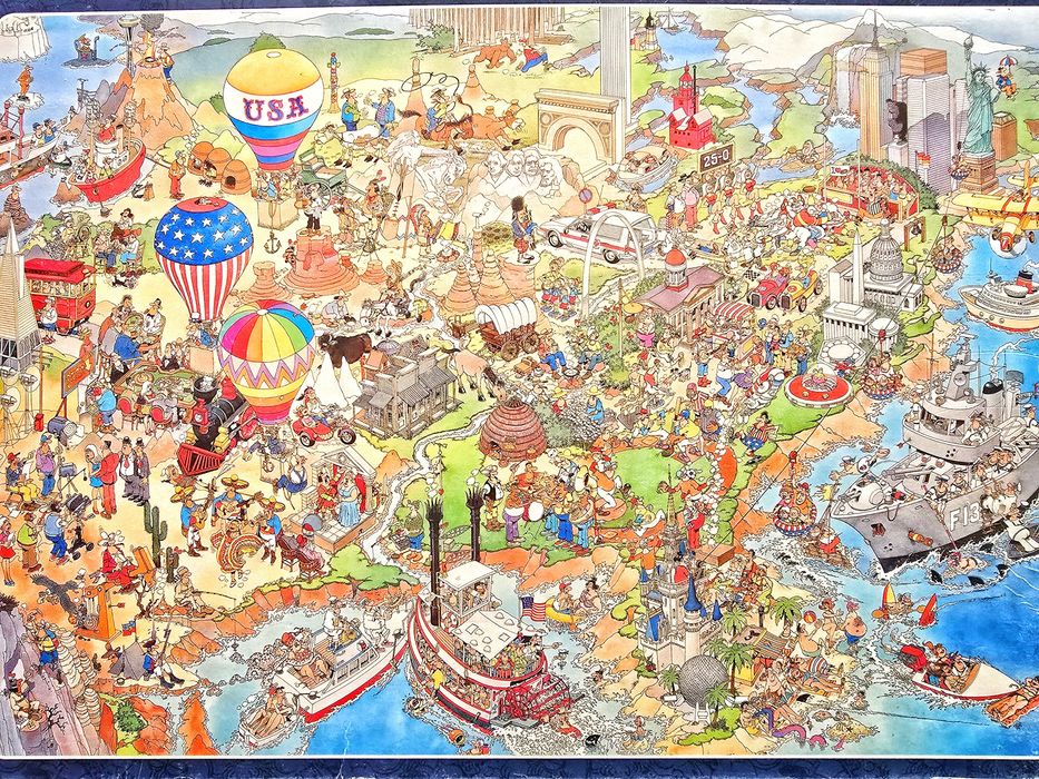 UNIKAT z 1995r 5000 elementów. Jan van haasteren puzzle