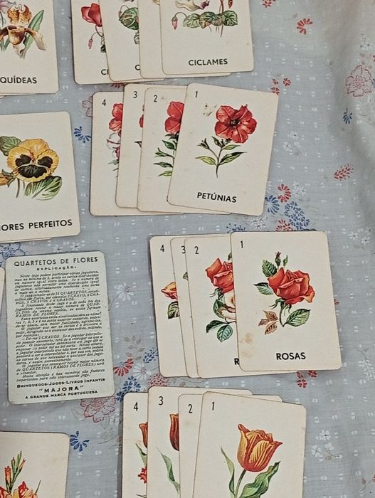 Quarteto de Flores jogo antigo