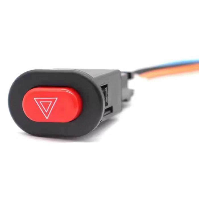 Interruptor 4 Piscas Universal Encastrar - Luz de Emergência para Moto