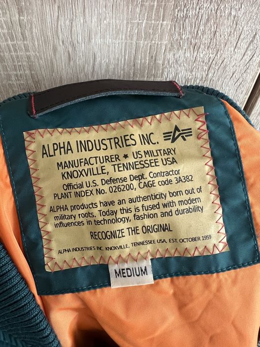 Alpha Industries Jacket Bomber MA-1 Bomberka Kurtka Rap Hip Hop