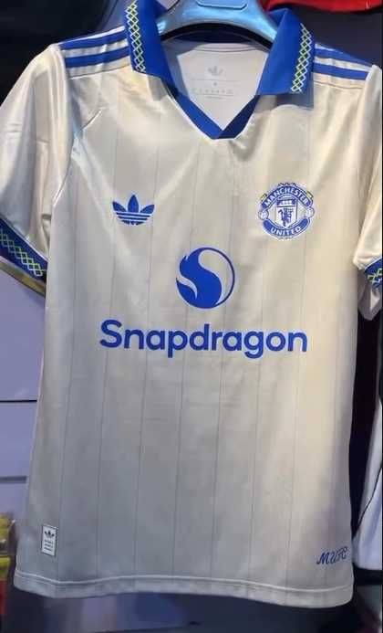 Camisola Manchester United 26/27 White Blue Special Kit – M