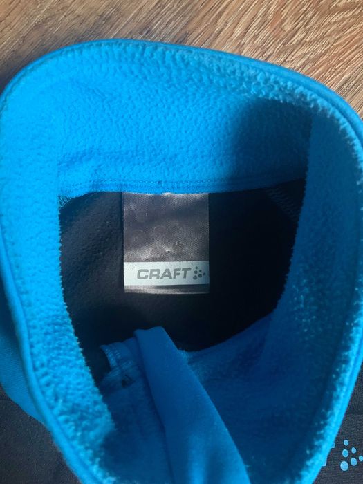 Craft czarno-niebieska bluza sportowa ze ściągaczami i stójką S 36 BDB
