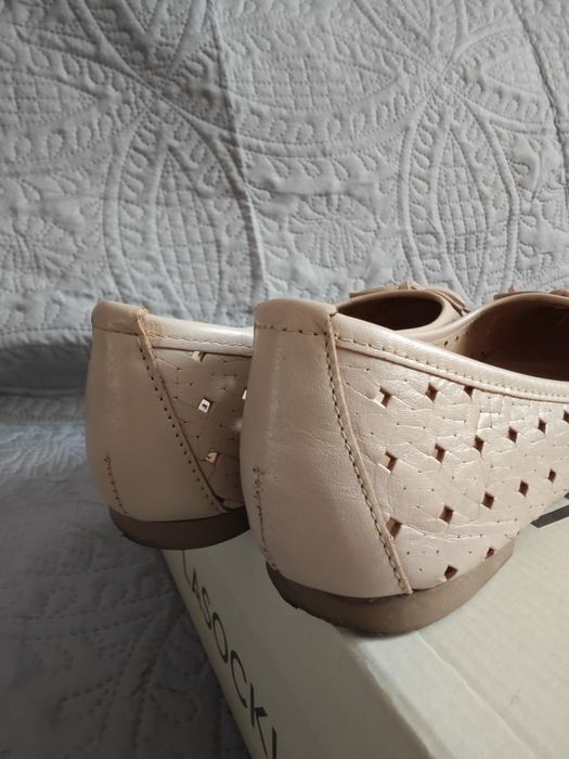 Baleriny buty Lasocki 36 skóra beż nude