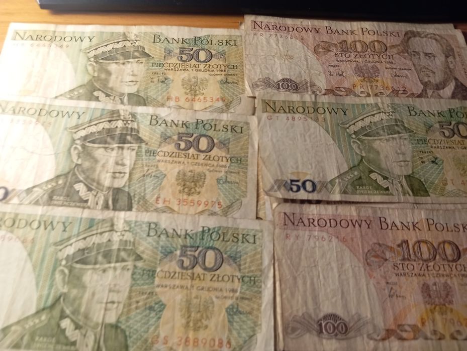 Porządki domowe banknoty PRL