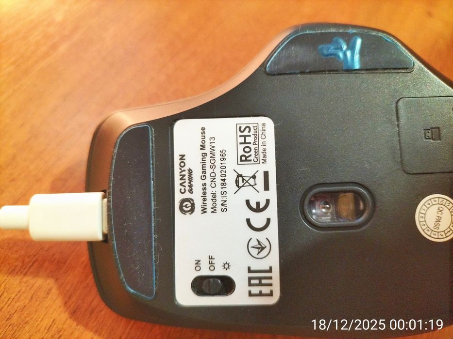 Мишка Canyon Crusader GMW-13 RGB Wireless Black