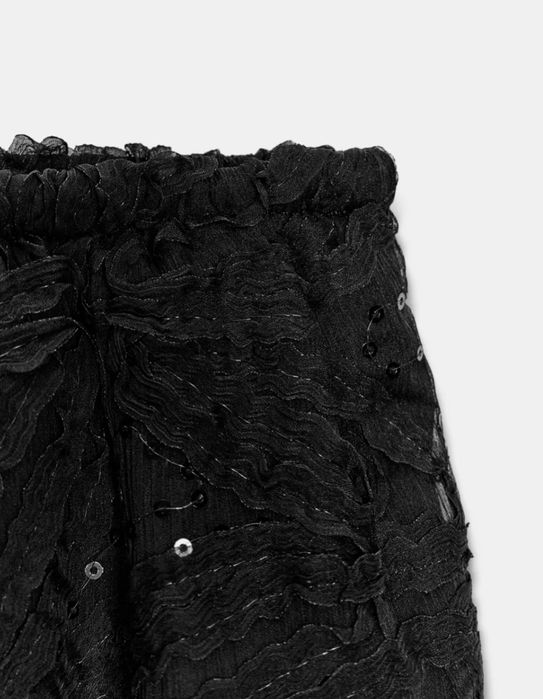 Spodnie typu bombacho Zara z haftami i cekinami. Nowe, a TANIEJ!