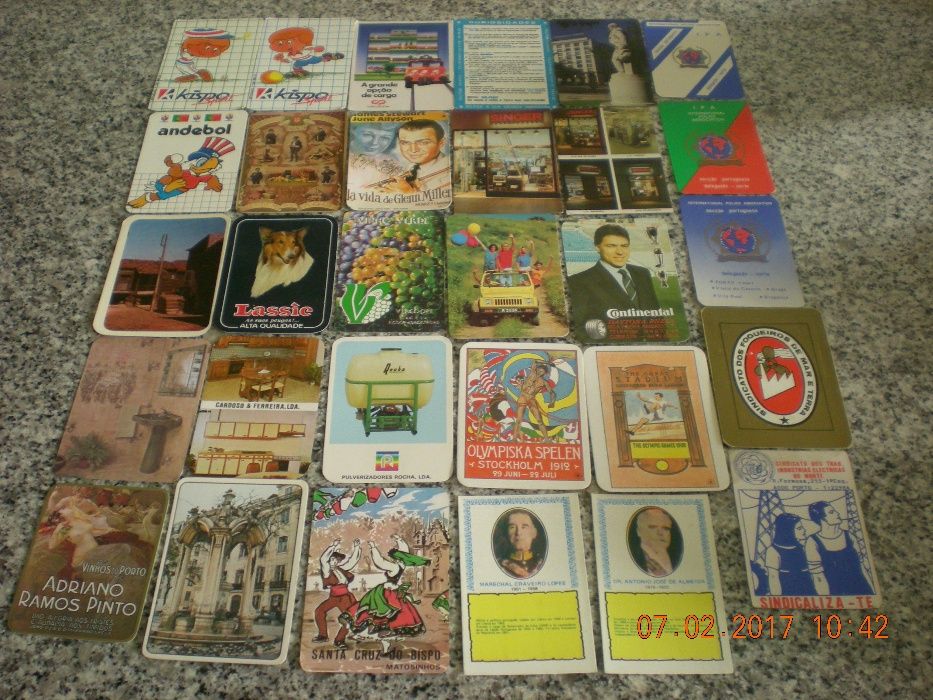 calendários para coleccionadores