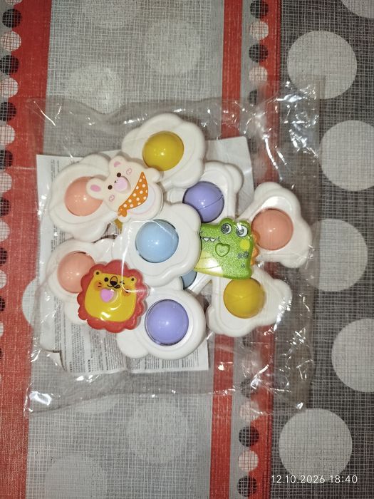 Детский спиннер на присоске