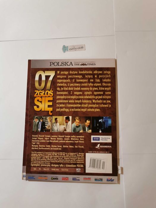 Płyta DVD "07 zgłoś się. Wagon pocztowy."