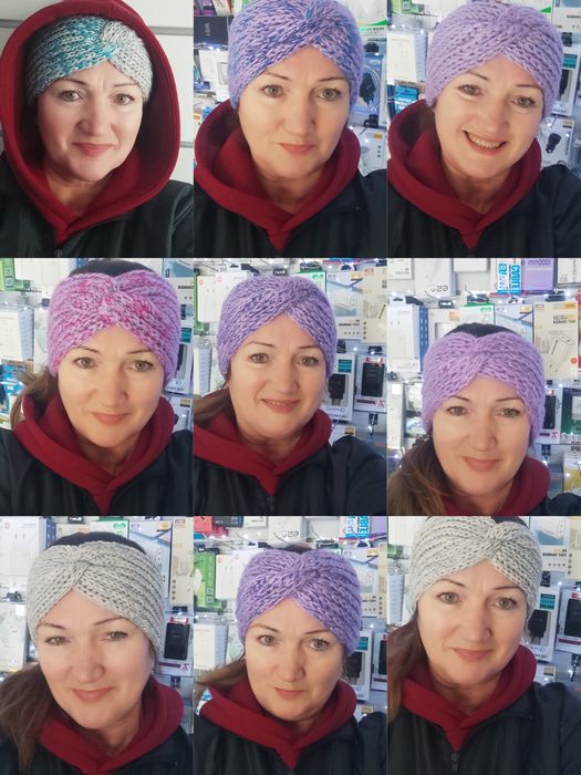 Повязка вязаная на голову