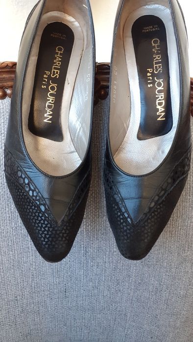 Sapato salto, Charles Jourdan, preto