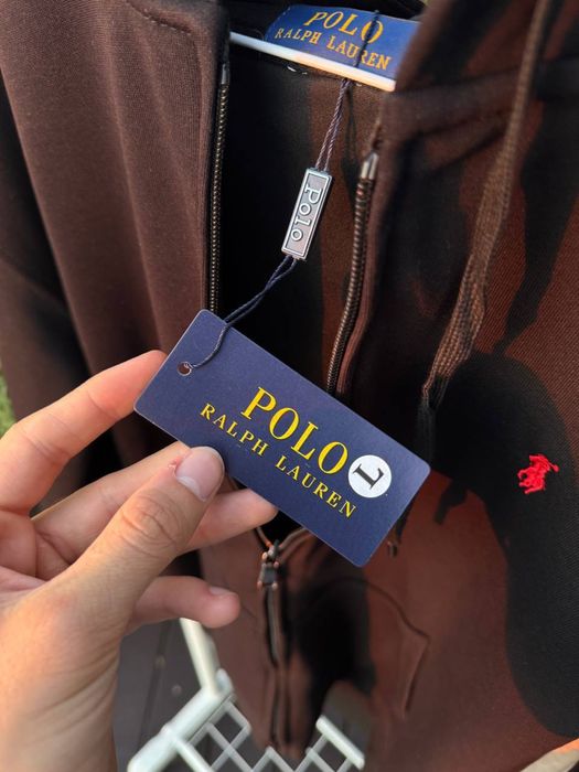 Зип-Худи Polo Ralph Lauren черное мужское Поло Ральф Лоурен зіпка Поло